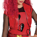 Official Disney Descendants Red Costume for Girls – Licensed Halloween Outfit (Top & Bottom Set)