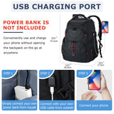 VANKEAN 17.3” TSA-Friendly Anti-Theft Laptop Backpack with RFID & USB Charging – Extra Large – Black