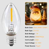 C7 Warm White Accessory Light Cord – 6ft Plug-In Cord with On/Off Switch, UL-Certified & Waterproof Socket for Pumpkins, Blow Molds & Crafts