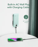 Slim 10000mAh Portable Charger with Built-In Cables & Wall Plug – Fast Multi-Device Power Bank