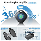Android Find Hub Tracker Tag 4 Pack, Bluetooth Smart Item Locator with IP67 Waterproof and Replaceable Battery