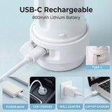 Rechargeable Portable Travel Bidet – Electric Handheld Hygiene Sprayer with Adjustable Nozzle (White)
