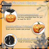 Halloween Hanging Swirl Decorations – 60PCS Ceiling Foil & Card Set with Ghosts, Bats, Pumpkins & Spiders