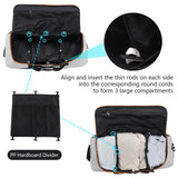 Vrtisa Expandable Rolling Duffle Bag 110L–140L, Foldable Soft-Sided Travel Luggage with Wheels & Shoulder Strap (Grey)