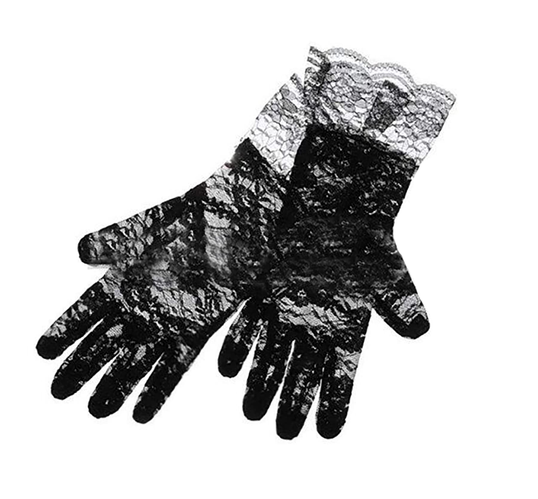 Girls Black Gothic Princess Costume Set – Dress, Belt, Lace Gloves, Hairpins & Accessories