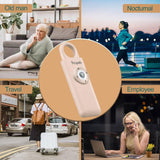 THOPEB Personal Safety Alarm – 135dB Siren with LED Strobe, Pull-Pin Keychain for Women, Kids & Seniors (Metallic Rose)