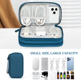 Travel Cable Organizer Case – Portable Electronic Accessories Storage Bag for Chargers, USB Cables, Power Banks & Gadgets