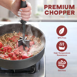 5-Blade Meat Chopper & Masher Tool for Ground Meat, Vegetables & Mixing
