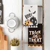 Artoid Mode Halloween Dish Towels – Set of 4 Black Kitchen Tea Towels (18x26") – Soft, Absorbent & Stylish Seasonal Décor