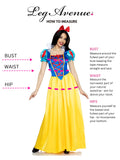 Classic Snow White Costume for Women – 3-Piece Princess Dress Set with Bow Headband 🍎✨