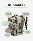 LOVEVOOK 40L Carry-On Travel Backpack with 3 Packing Cubes – Fits 17.3” Laptop – Airline Approved