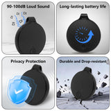 Mini Bluetooth Tracker Tag Apple Find My Compatible, Waterproof Item Locator with Sound Alert & Replaceable Battery – Black
