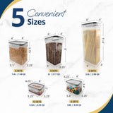 36-Piece Airtight Food Storage Containers Set – BPA-Free Leak-Proof Stackable Pantry Organization with Labels