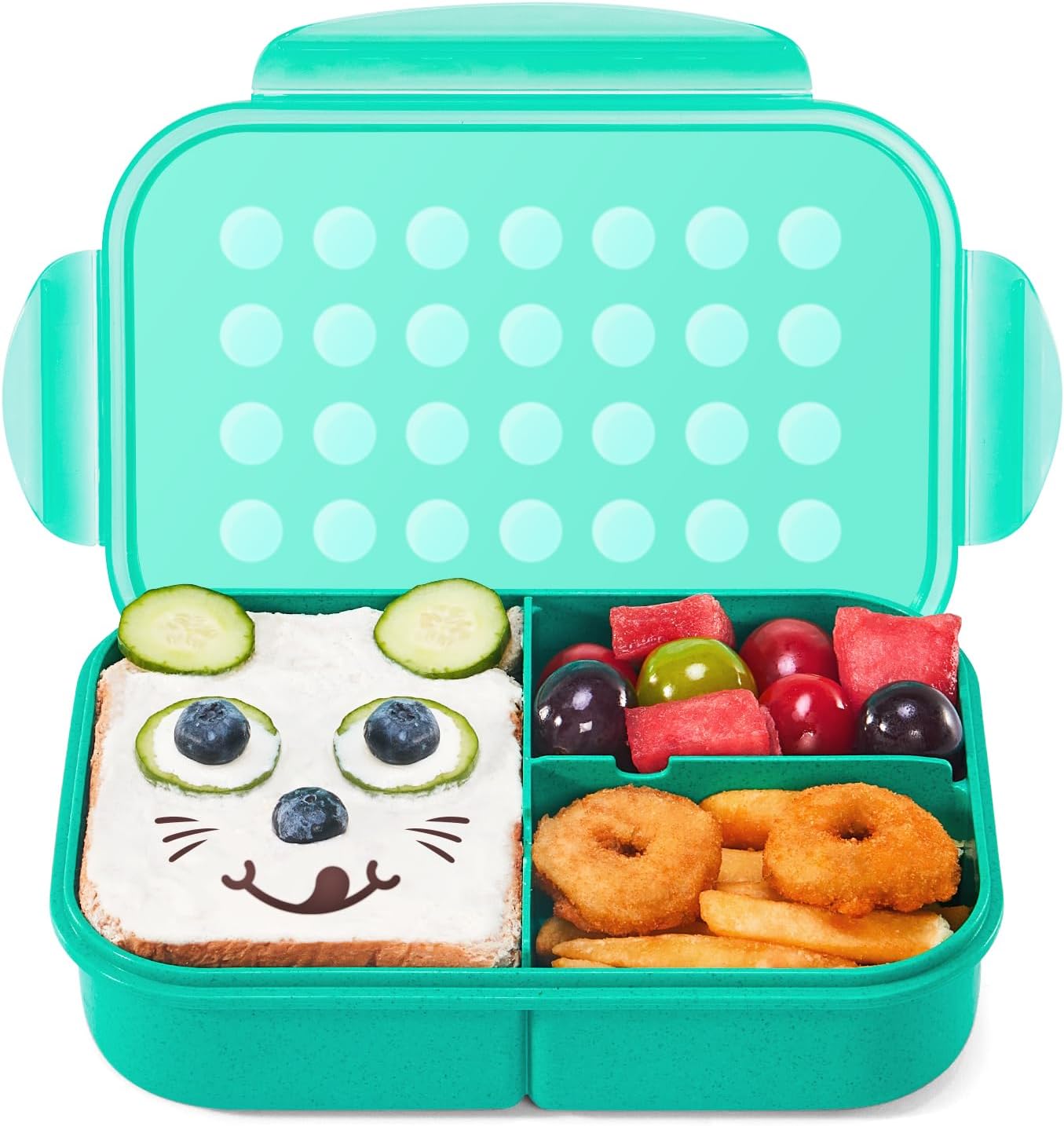 Purple 1150 ml 3-Compartment Bento Lunch Box