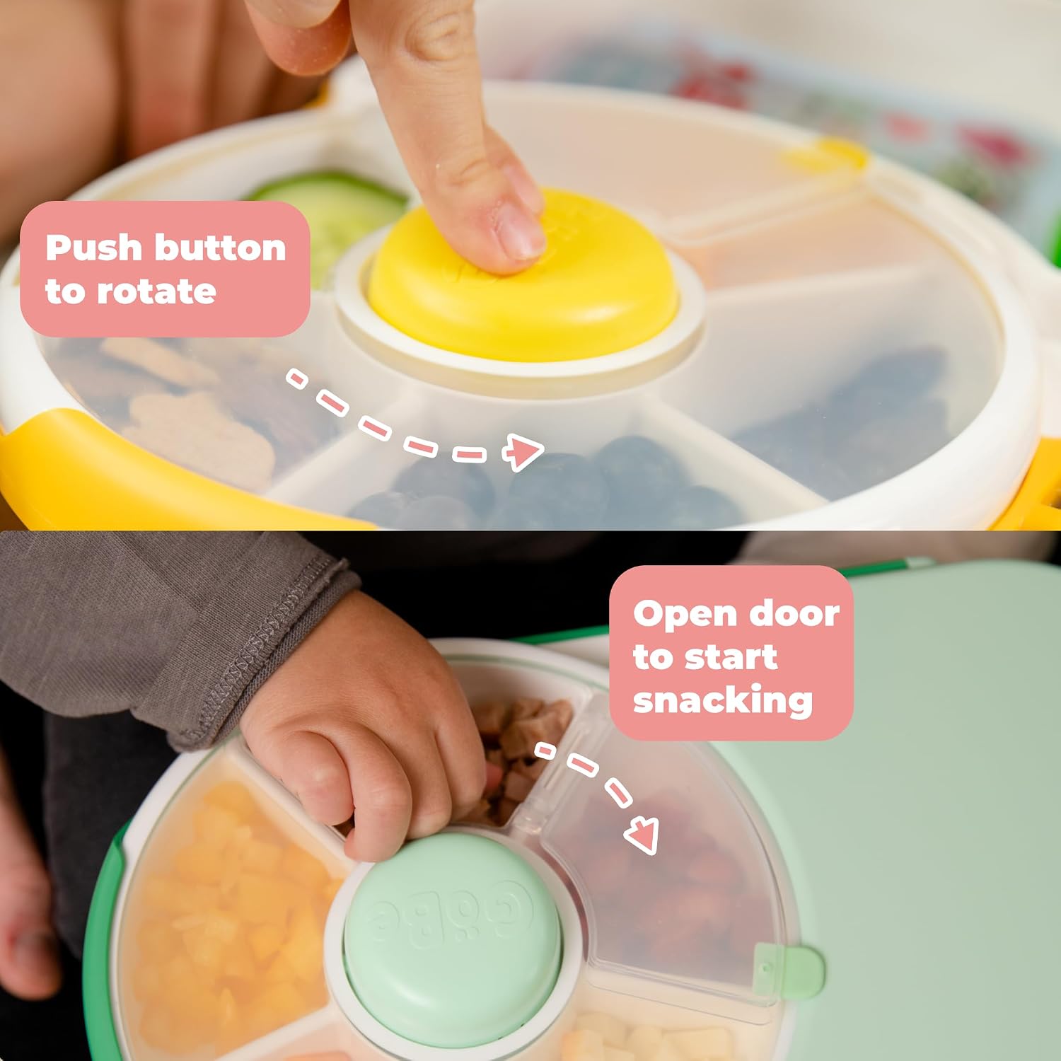 Taro Purple Snack Spinner Lunchbox with Sandwich Compartment