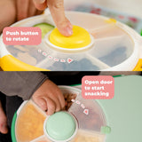 Taro Purple Snack Spinner Lunchbox with Sandwich Compartment