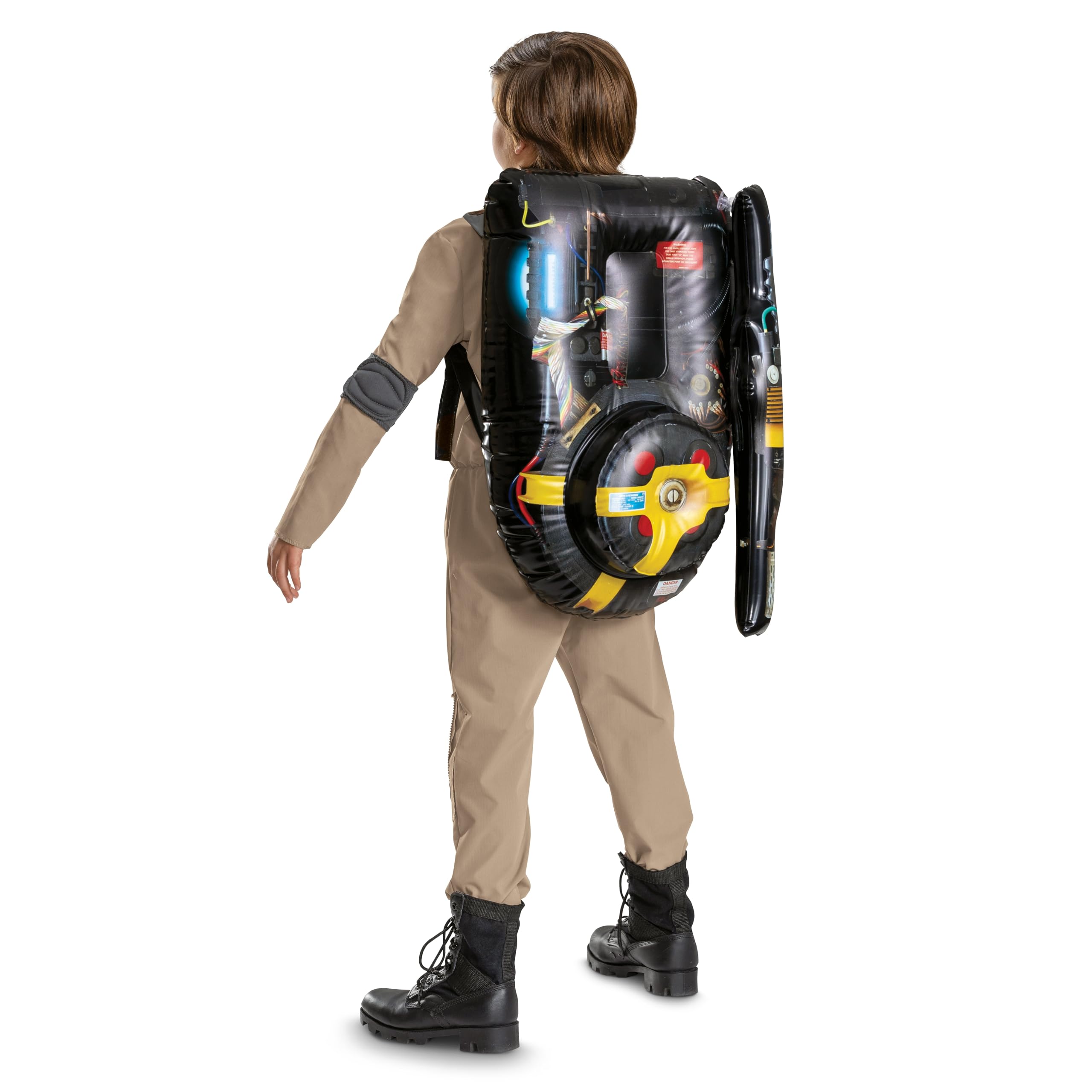 Kids Ghostbusters Spengler Costume – Official Movie Jumpsuit with Logo & Inflatable Proton Pack (Model 164259M-V2)