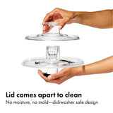 One-Touch Salad Spinner with Non-Slip Base for Lettuce, Herbs & Vegetables