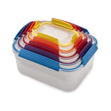 Nesting Food Storage Containers with Lockable Lids – 10-Piece Airtight BPA-Free Set (Multi-Color)