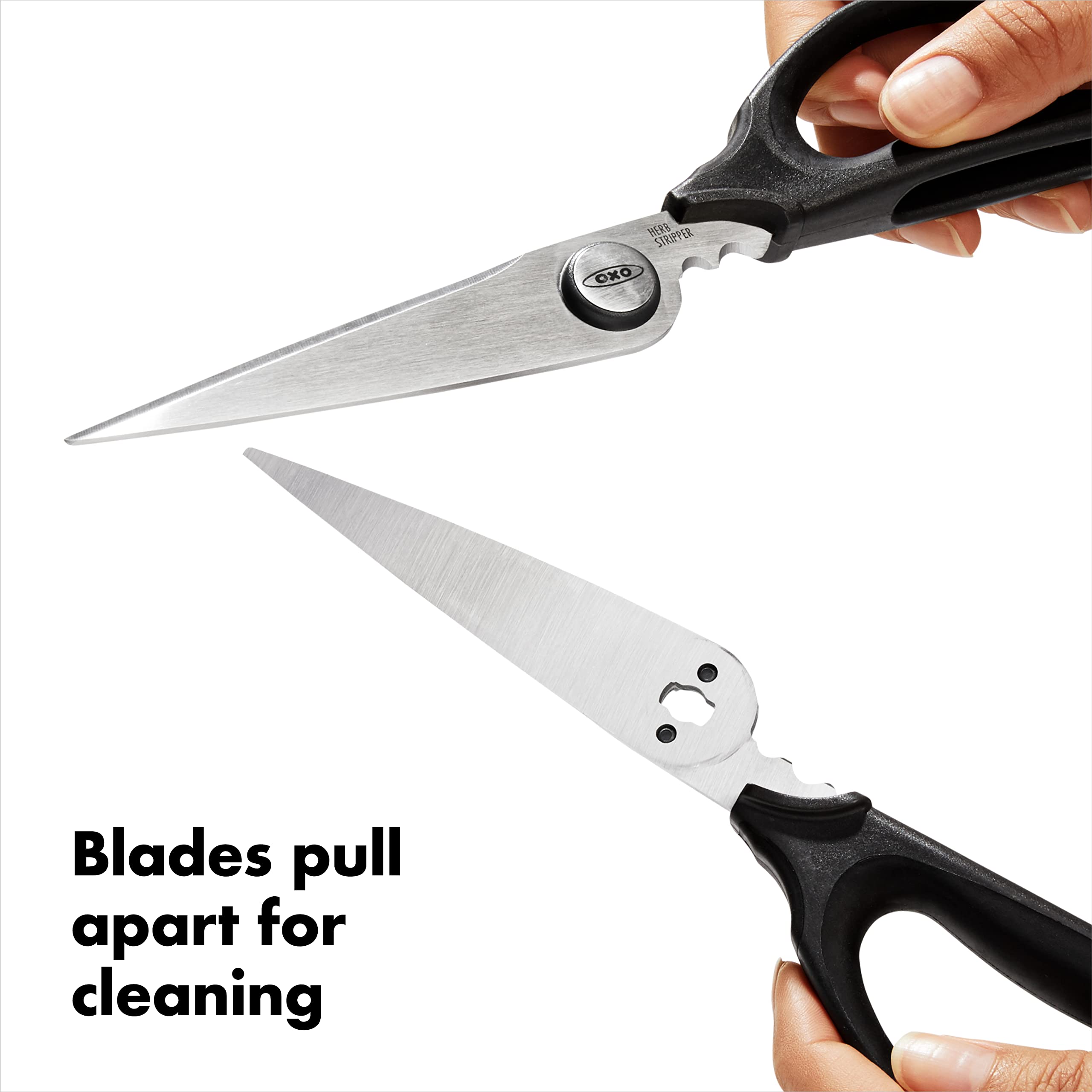 Multi-Purpose Stainless Steel Kitchen & Herb Scissors with Micro-Serrated Blades