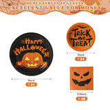 Halloween Jack O’Lantern Tableware Set – 96 Pcs Plates & Napkins for 24 Guests Party Supplies