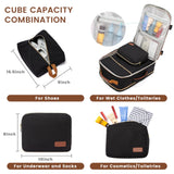 LOVEVOOK 40L Carry-On Travel Backpack with Box-Style Opening & Packing Cubes – Airline Approved