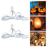 C7 Warm White Accessory Light Cord – 6ft Plug-In Cord with On/Off Switch, UL-Certified & Waterproof Socket for Pumpkins, Blow Molds & Crafts