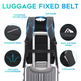 BANGE Slim Anti-Theft Laptop Backpack – Lightweight Business Travel Backpack with TSA Lock, Fits 15.6” Notebooks (Black)