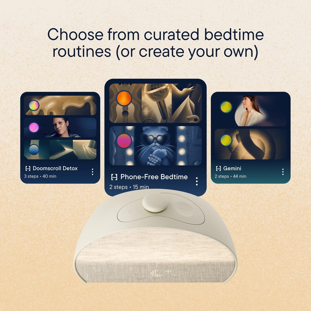 Hatch Restore 3 Sunrise Alarm Clock Smart Sleep Sound Machine & Bedside Light Putty