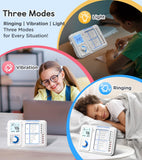 3-in-1 Visual Timer with Chore Chart & Digital Clock for ADHD Focus, Routines & Daily Schedules – White