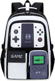Blue Red Glow-in-the-Dark School Backpack with Laptop Sleeve