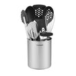 11-Piece Kitchen Tool & Gadget Set with Stainless Steel Crock – Heat Resistant, Non-Stick Safe (Stainless Steel)