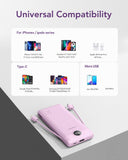 VEGER 10000mAh Power Bank with Built-in Wall Plug & Charging Cables – Slim Portable Charger for iPhone, Samsung & USB Devices