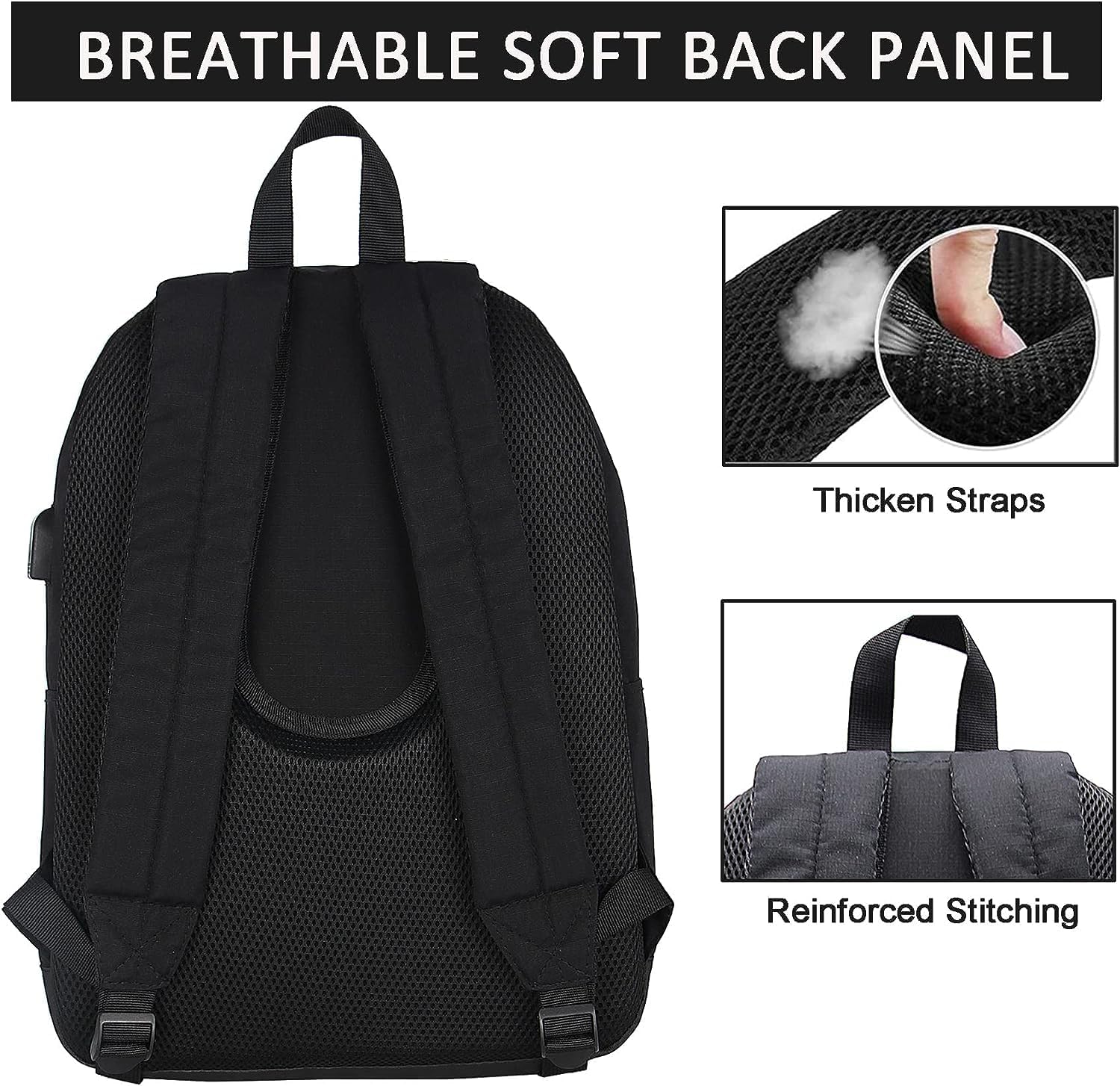 Supacool Casual Laptop Backpack with USB Charging Port – Waterproof Work & Travel Bag