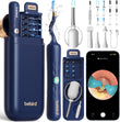 Bebird Smart Visual Ear Cleaner with HD Camera & Precision Tweezers – Wireless Ear Wax Removal Kit with LED Otoscope & Silicone Safety Tips (Blue)