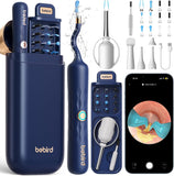 Bebird Smart Visual Ear Cleaner with HD Camera & Precision Tweezers – Wireless Ear Wax Removal Kit with LED Otoscope & Silicone Safety Tips (Blue)