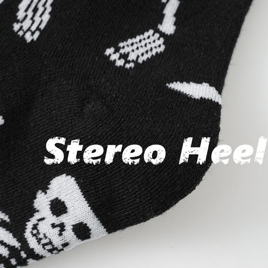 6Pairs Women’s Halloween Socks – Pumpkin, Ghost, Witch, Owl & Skeleton Crew Socks for Festive Comfort