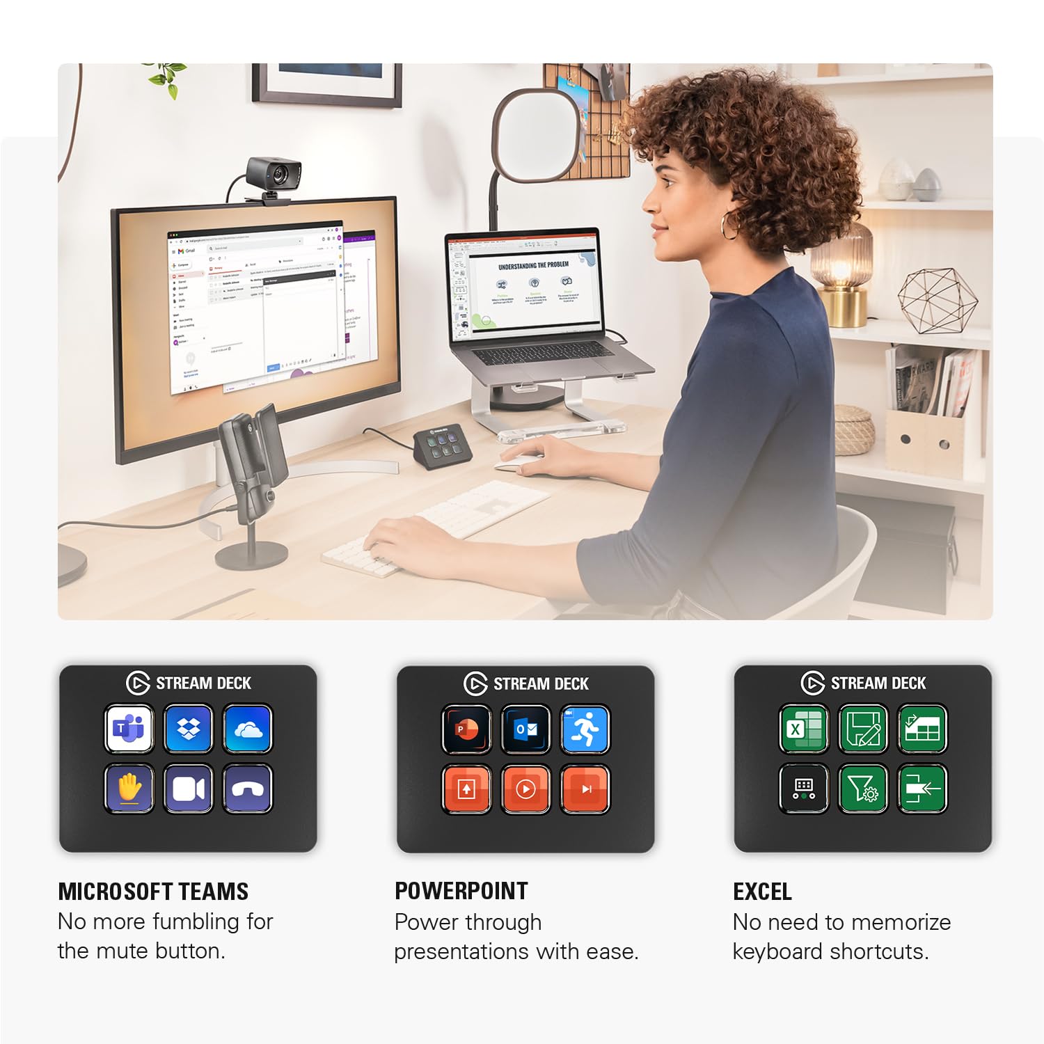 Elgato Stream Deck Mini Customizable Shortcut Controller with 6 LCD Keys – USB Productivity Pad for Mac & PC Workflows