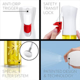 Precision Olive Oil Sprayer Bottle – Fine Mist Dispenser for Cooking, Air Fryer & Salad