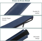 4-Pack Elastic Notebook Pen Holders with Zipper