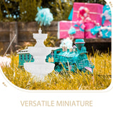 Miniature Micro Landscape Fountain Ornament – Plastic Dollhouse & Bonsai Decoration (White)