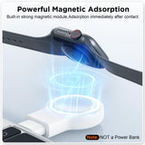 2-in-1 Magnetic Apple Watch Charger – Portable USB-C & USB-A Travel Charging Adapter for iWatch