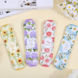 4-Pack Floral Motivational Pencil Pouch Set