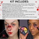 Mehron Professional Special Effects Makeup Kit – Complete SFX Makeup Set for Halloween, Cosplay, Theater & Film (Over $250 Value)