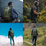 KAKA Flight-Approved Travel Backpack with 17.3” Laptop Compartment – Anti-Theft Carry-On Backpack for Men & Women – Green