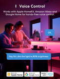 Meross 16.4ft Smart RGB LED Strip – Apple HomeKit, Alexa & Google Compatible WiFi Light