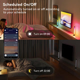 LotusLamp RGBW TV LED Light Bars with Audio Sync, 64+ Dynamic Modes & App Control – White + Black