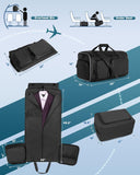 50L Convertible Garment Duffel Backpack with Shoe Compartment