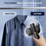 Compact 2-in-1 Handheld Garment Steamer Iron 1000W Fast Heat Portable Wrinkle Remover with Rotating Head