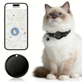 Apple Find My Cat GPS Tracker, Waterproof Smart Pet Locator, No Subscription, Lightweight iOS Compatible Collar Tracker